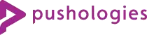 Pushologies logo - plum